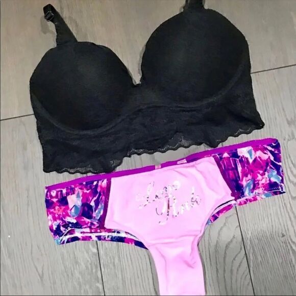 PINK Victoria's Secret Other - Victoria’s Secret Pink Push Up bralette & panty S